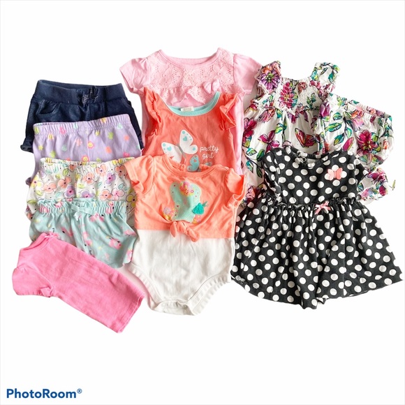 Other - Bundle of 11 Infant Baby Girl Clothing Sz 0-3 M